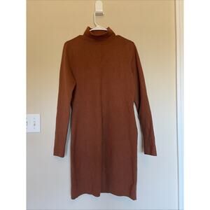 Forever 21 Chestnut Long Sleeve Dress